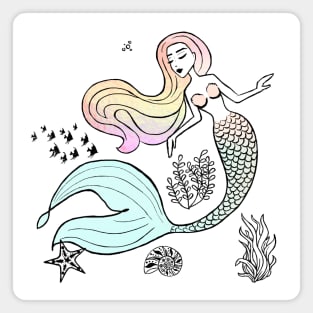 Inky Holo Mermaid Vol.2 Magnet